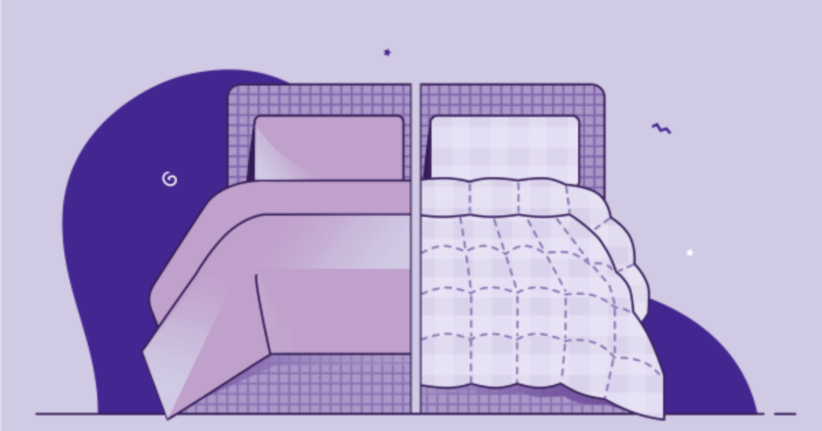 Duvet vs. Comforter What's The Difference? Purple