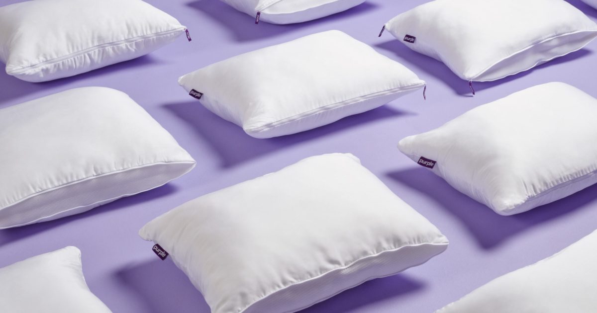 purple plush pillow