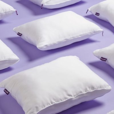purple plush pillow