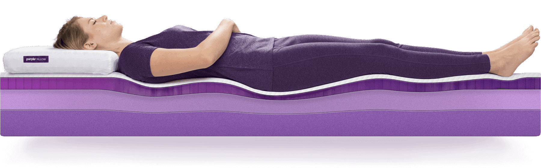purple crib mattress